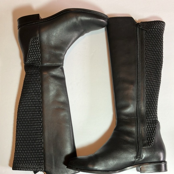 Cole Haan black Rockland size 6.5 B elastic calf boots - Picture 2 of 9